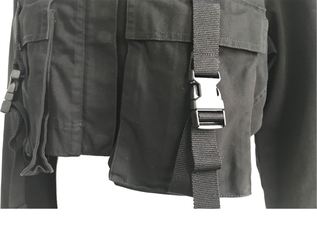 若い女の子のための黒い腹ボタンジャケット 蘇州xinyu衣服株式会社で腹ボタンジャケット 黒い腹ボタンジャケット 黒いジャケット製品を購入します